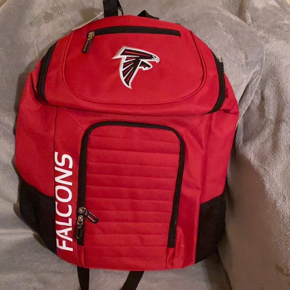 Red falcon book bag